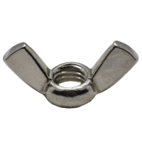 Гайка барашковая М6 DIN 315 нержавеющая сталь А4 американский тип